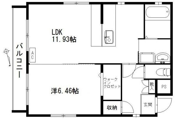 サンリエンテⅢ 101号室 間取り