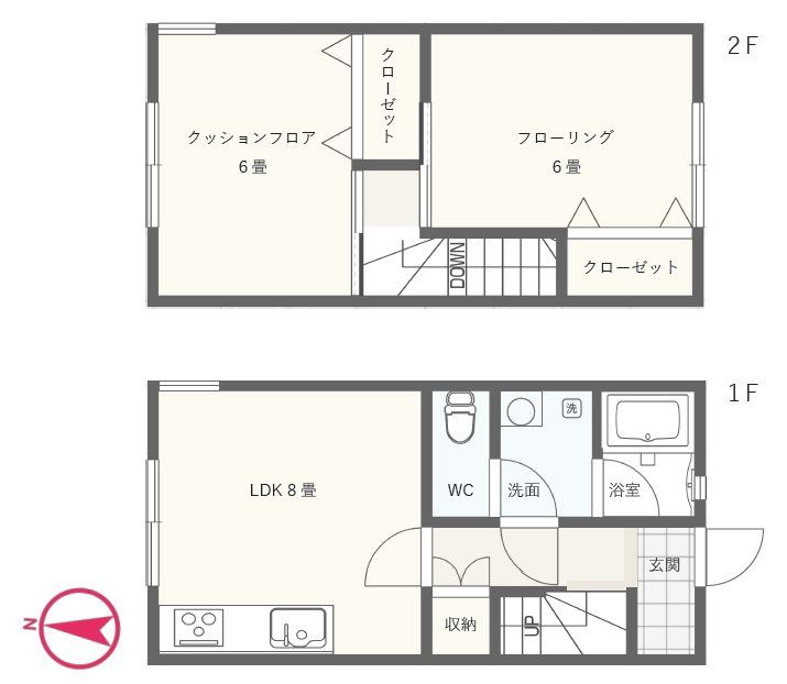 プチタウン吹上 間取り図