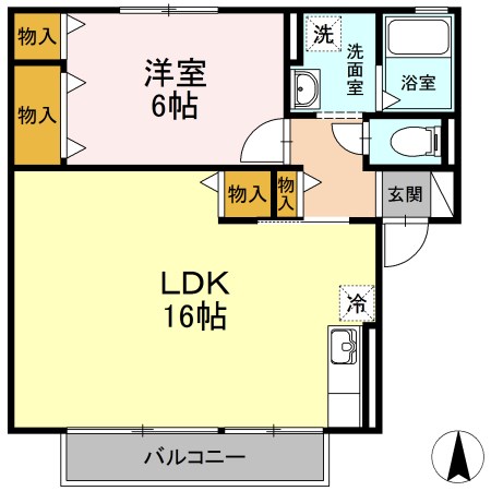 ヴィラ・隆光 202号室 間取り