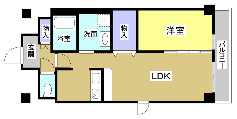 ザ　クレスト元浜 間取り図