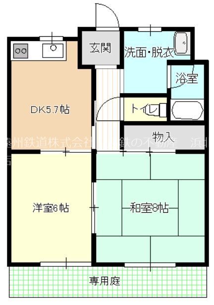 メゾン鈴花 102号室 間取り