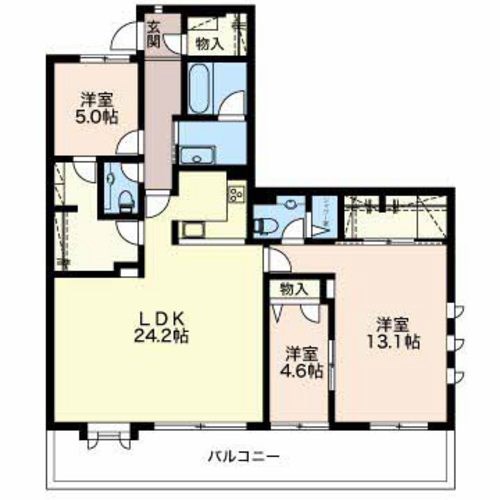グリーンコート広沢 間取り図