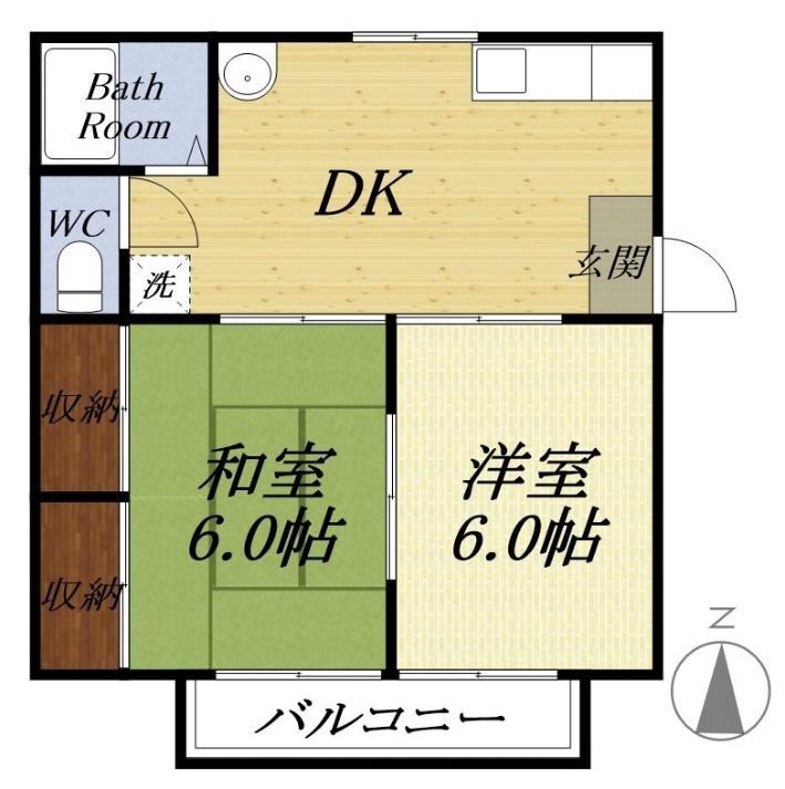 西田フラッツ 間取り図