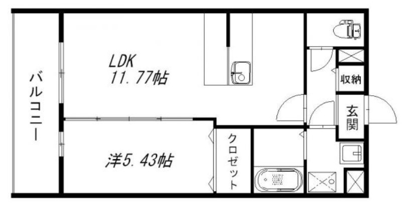 メゾンベールⅡ 102号室 間取り
