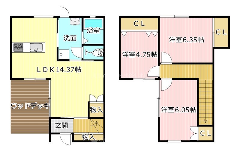 キャレブラン・シーガル 間取り