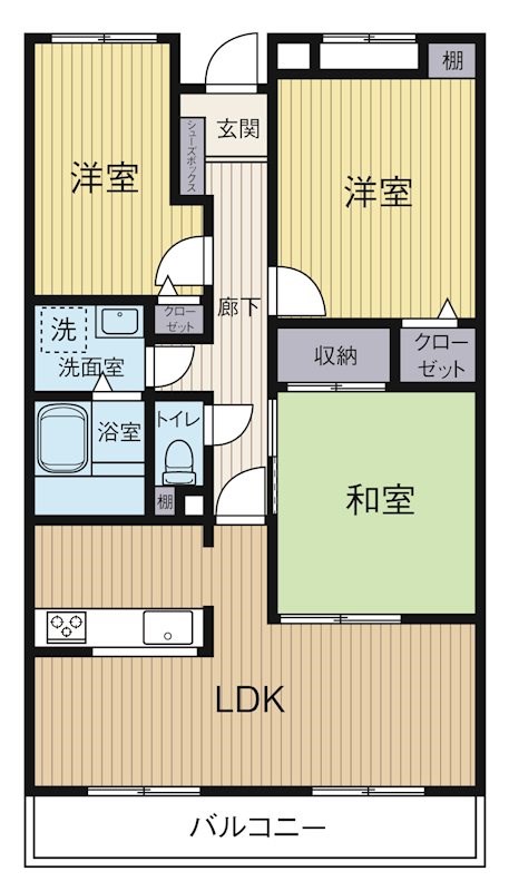 パークハウス神立 202号室 間取り