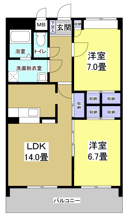 リンピア愛野 間取り図
