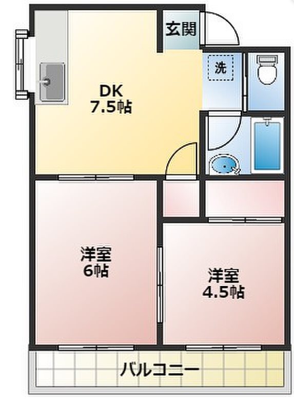 コーポ中村 間取り図