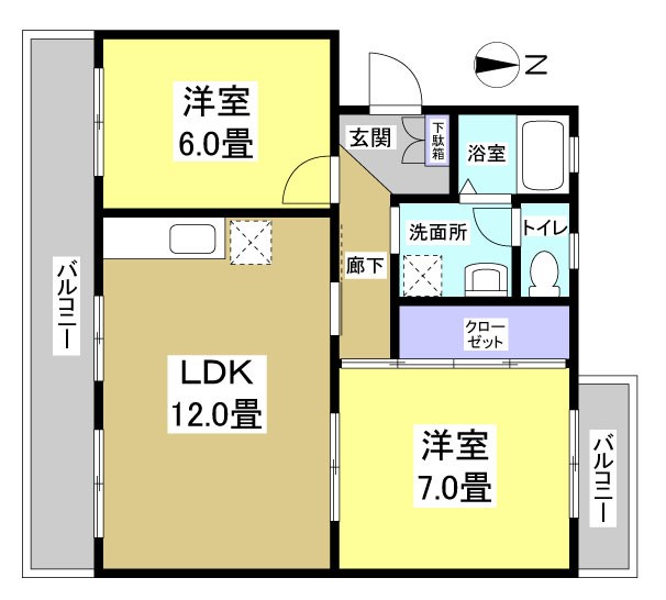 クレール21Ⅱ 間取り