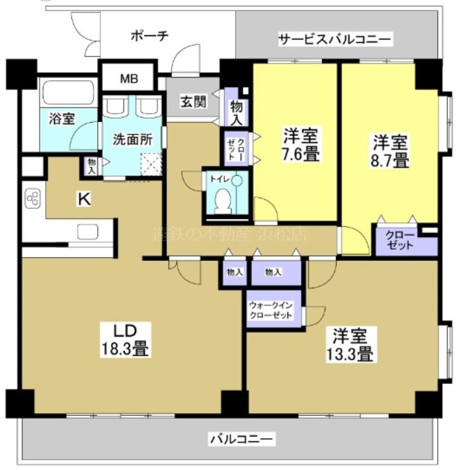 セントラルコート２１ 1005号室 間取り