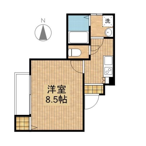 クレフラスト鴨江 203号室 間取り