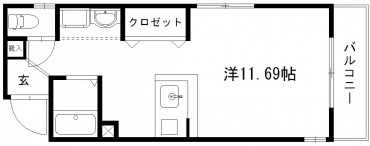 パープルシャトーマルモ 間取り図