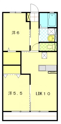 ユートピア 105号室 間取り