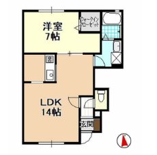 棒屋第五下池ハイツ  間取り図