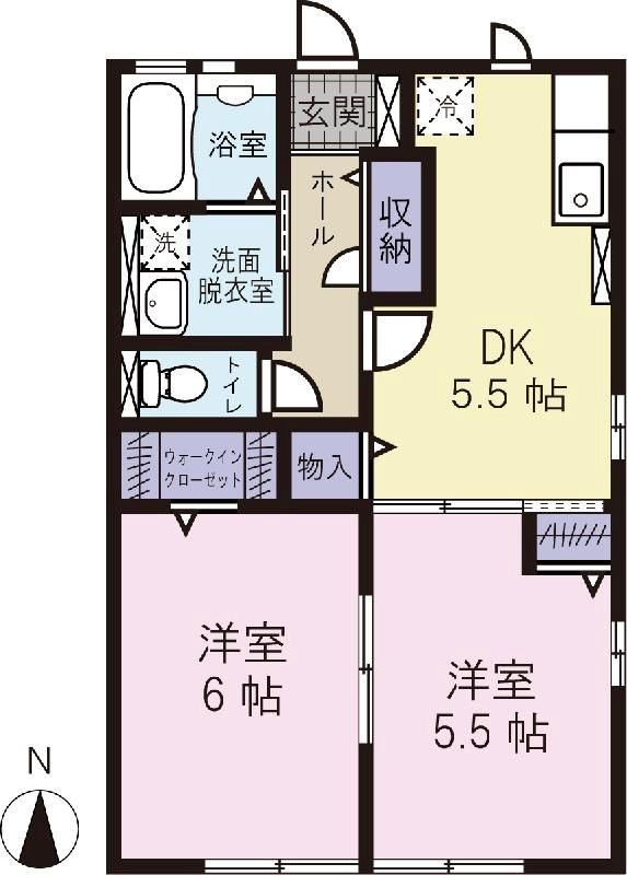ベルドミールK`s 202号室 間取り
