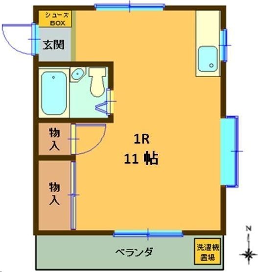 ビラデルレイ 204号室 間取り