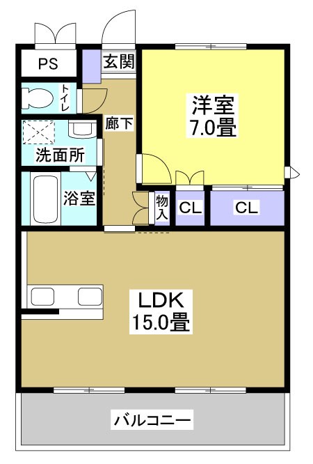 クレストヒル御殿 間取り図