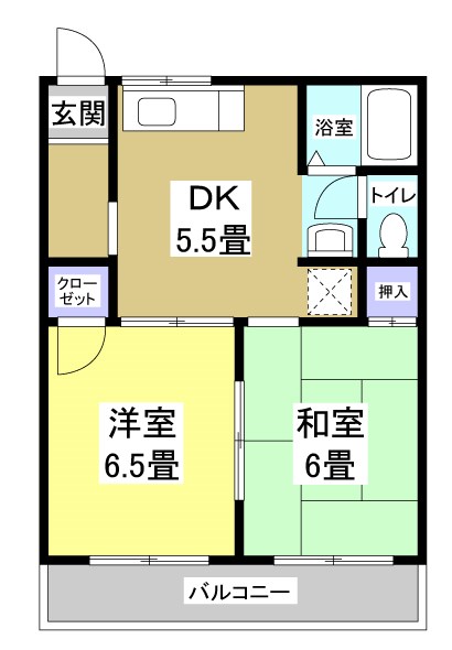 グリーンハイツC 間取り図