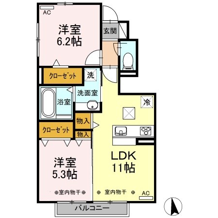ケンズスクエア　A棟 間取り図