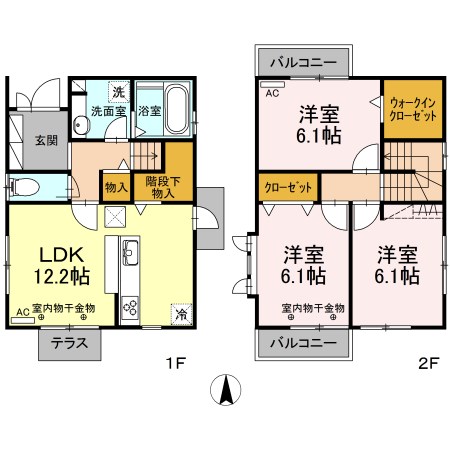 Ｒｏｙａｌ　Ｗｉｎ&amp;rsquo;ｓ　B棟 間取り図
