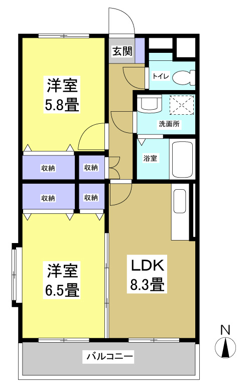アメニティーベルⅡ 間取り