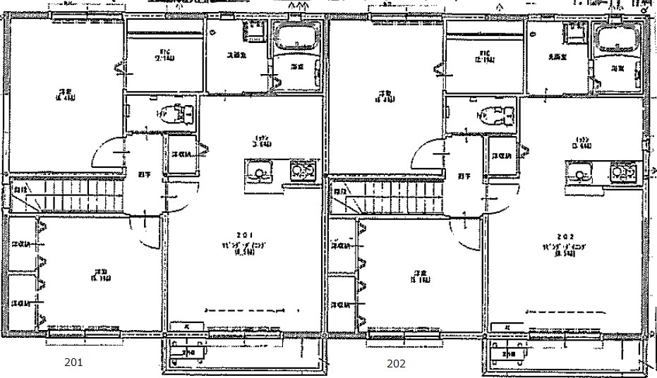 グラングレースE 201号室 間取り