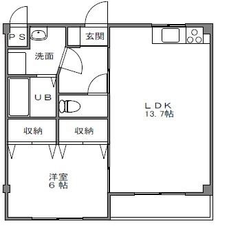 サンジュエール 305号室 間取り