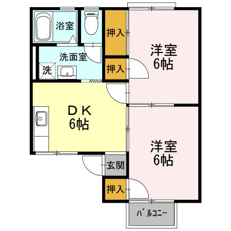 セジュールビオレット 間取り図
