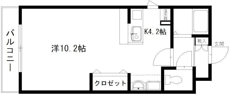 エクシード新町 202号室 間取り