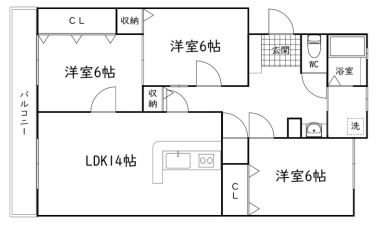 コーポ三美 403号室 間取り