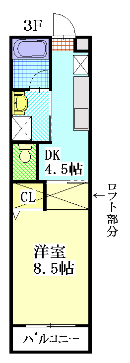 Ｃｈａｍｏｍｉｌｅ 305号室 間取り