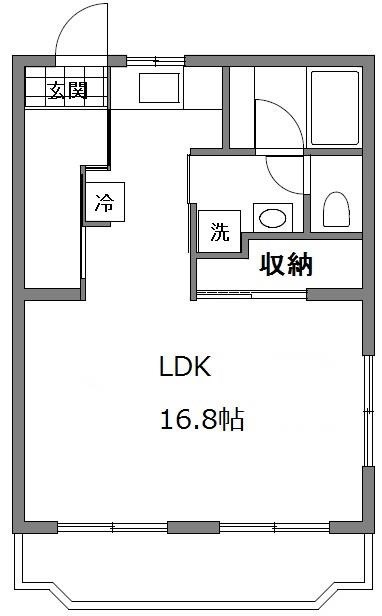 マンションヤマダA 間取り図