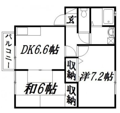 アソシエひくま 間取り図