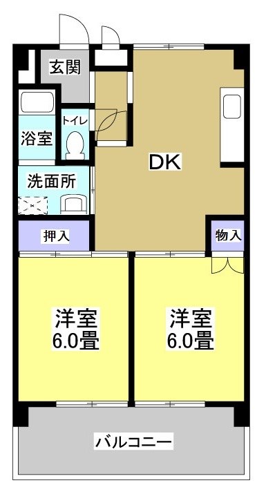 メゾンワシヅ 間取り図