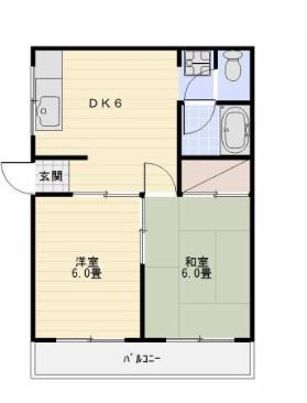 コンティニューⅡ 201号室 間取り
