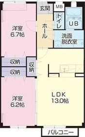 プレズイール 間取り図