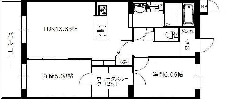 Apricot(アプリコット) 203号室 間取り