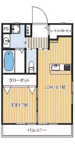 Felsen 101号室 間取り