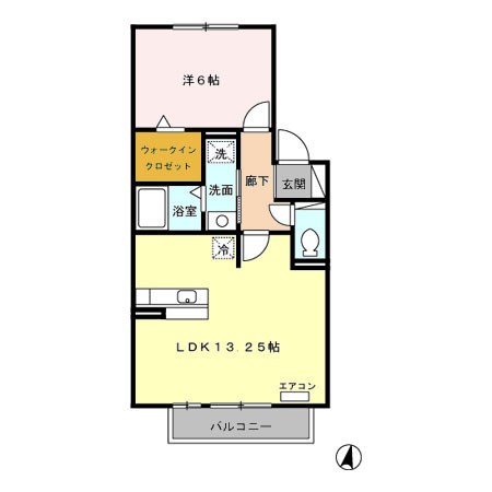 リビングタウン明ケ島　B 間取り図