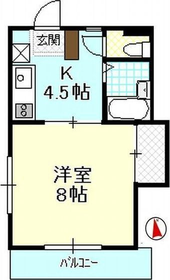 エクセレント広沢 間取り図