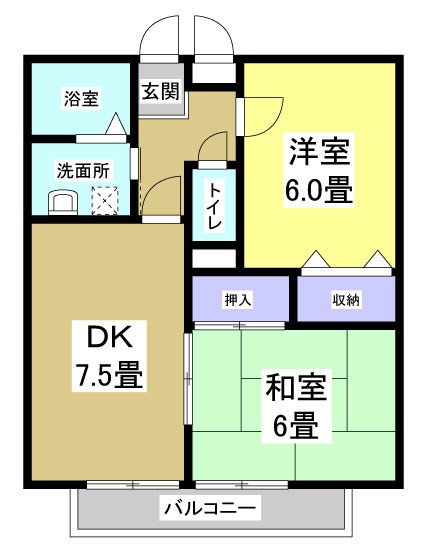 エクレール　B 間取り図