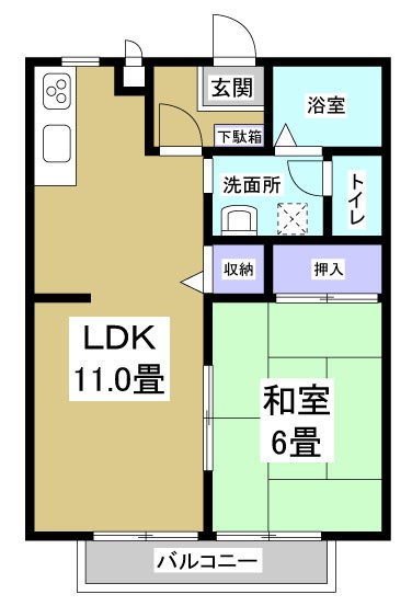 エクレール　A 間取り図