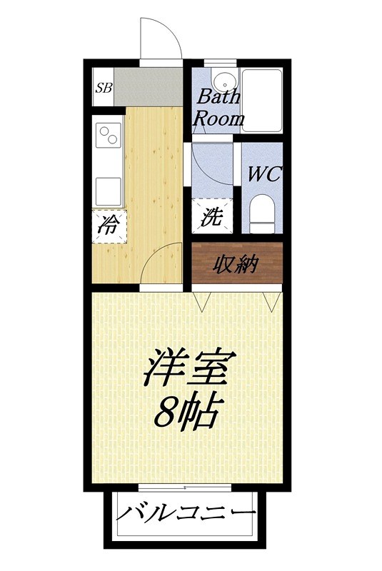 casa yamashina 201号室 間取り