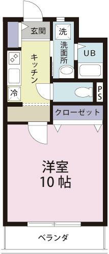 ジュンオアシス 102号室 間取り