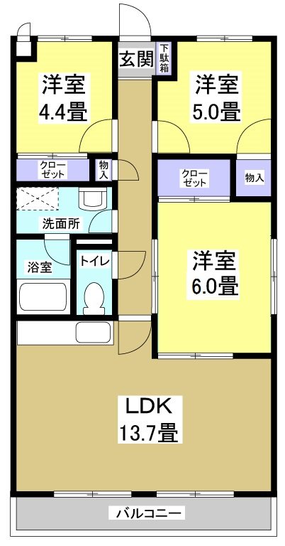 クラウンハイツ 間取り図