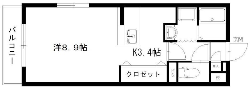 バロンウィズⅠ 間取り図