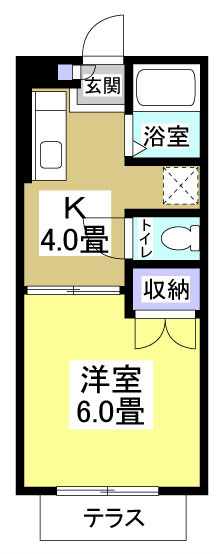 ハイツ文木B 103号室 間取り