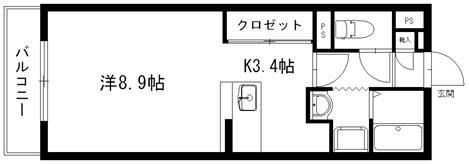 リバティ 202号室 間取り