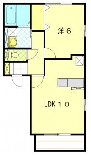 レインボールート 202号室 間取り