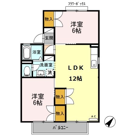 アプト・Ｓ　Ｂ 間取り図